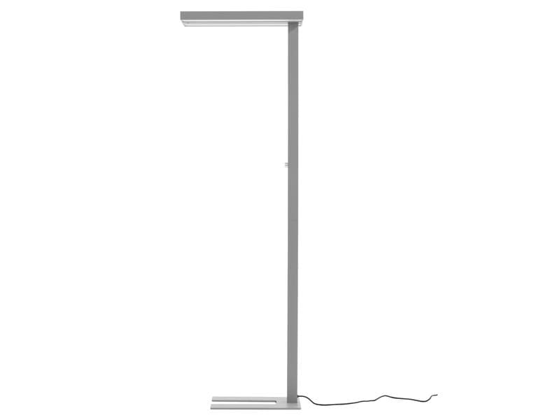 office focus Bürostehleuchte LED 80 W, Grau Dimmbare Stehleuchte für Boden- und Deckenbeleuchtung