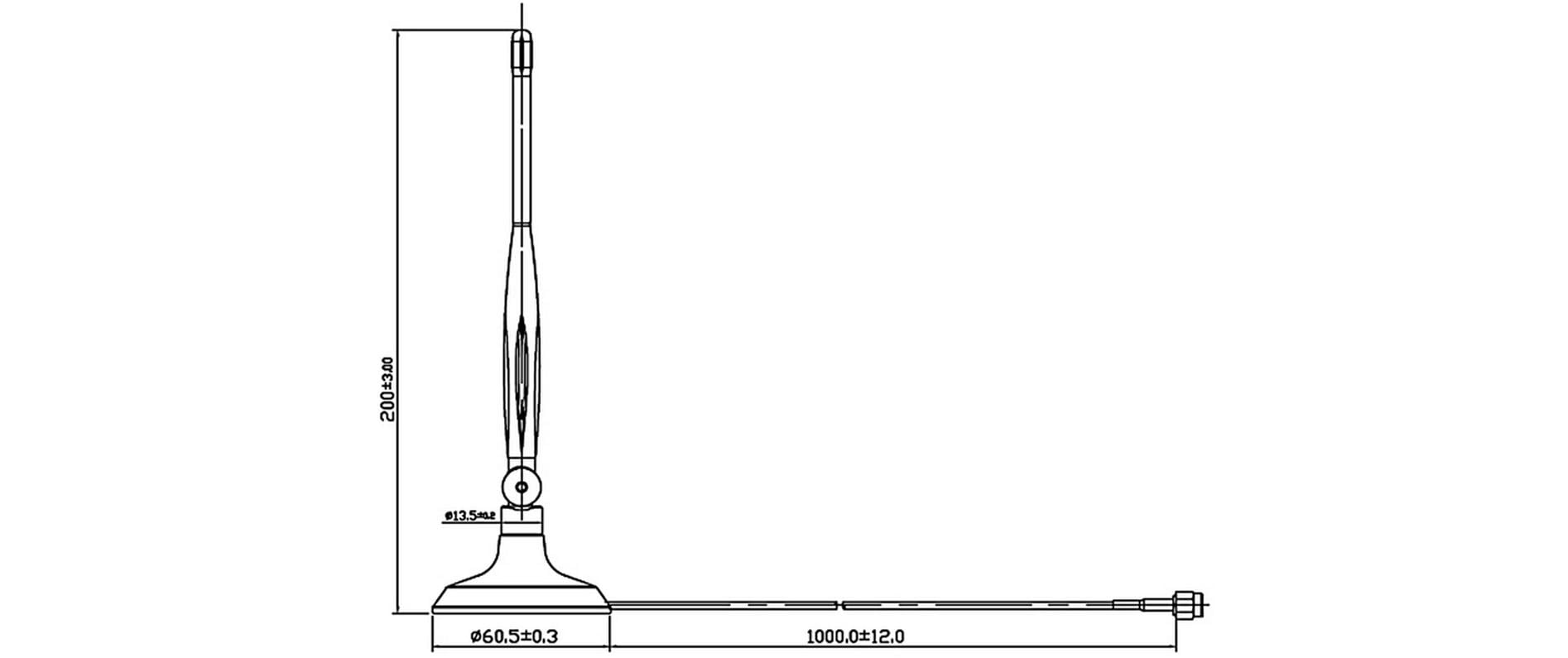 WLAN-Antenne 802.11 b/g/n RP-SMA 4 dBi RundstrahlDelock WLAN 802.11 b/g/n Antenne RP-SMA 4 dBi omnidirektional Gelenk mit magnetischem Standfuss