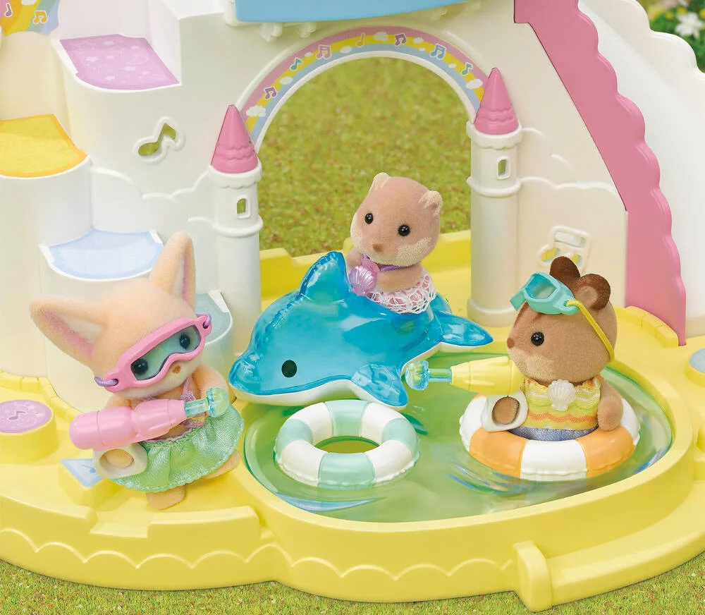 LE TRIO DES BEBES A LA PISCINE - SYLVANIAN TOUS POUR BEBES
