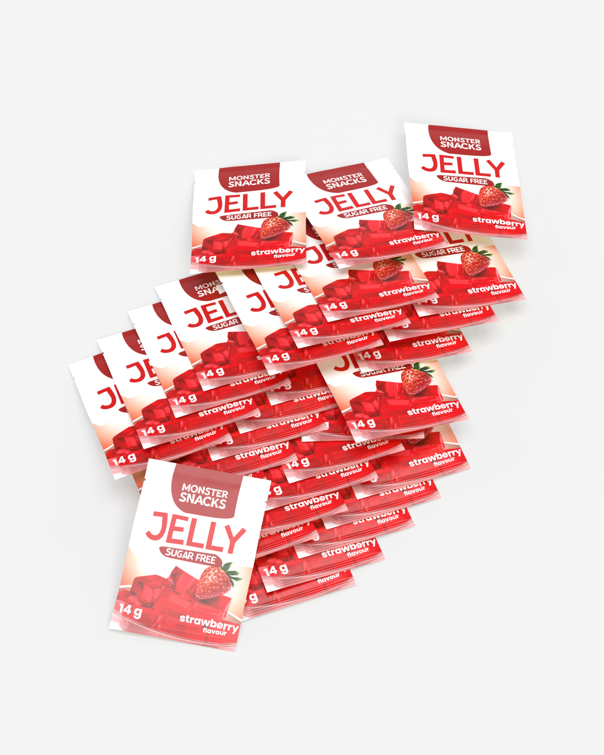 Monster Sugar Free Jelly - Seductive Strawberry 30x14g