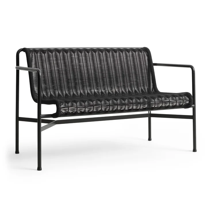 HAY - Palissade Cord Dining Bench, anthrazit