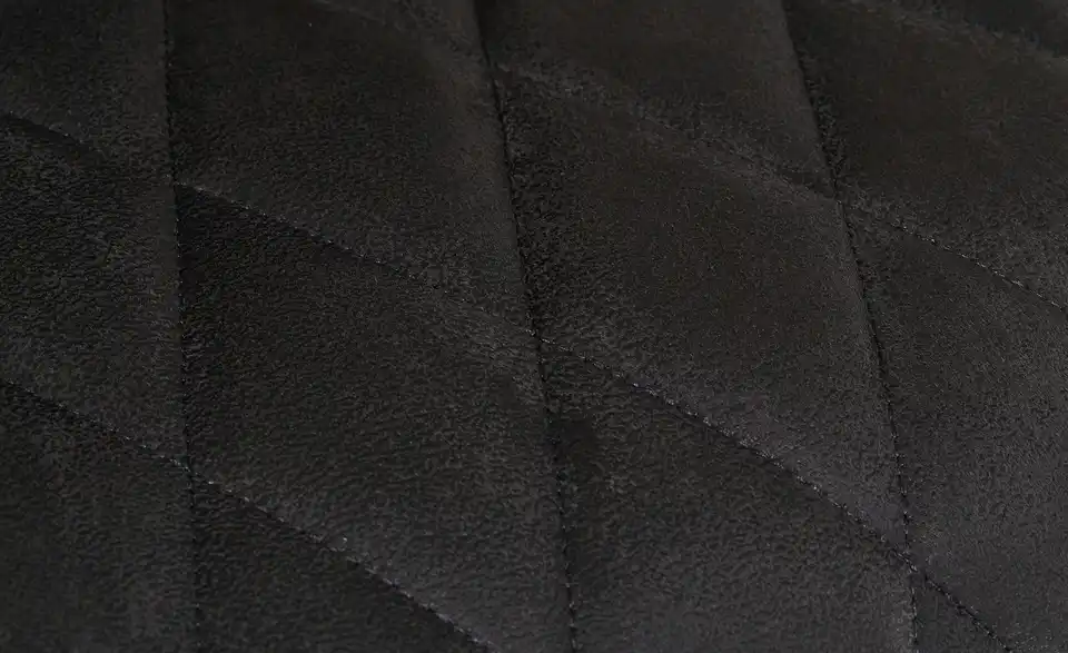 Schwingstuhl Theodor Armlehne Mikrofaser Braun, Schwarz