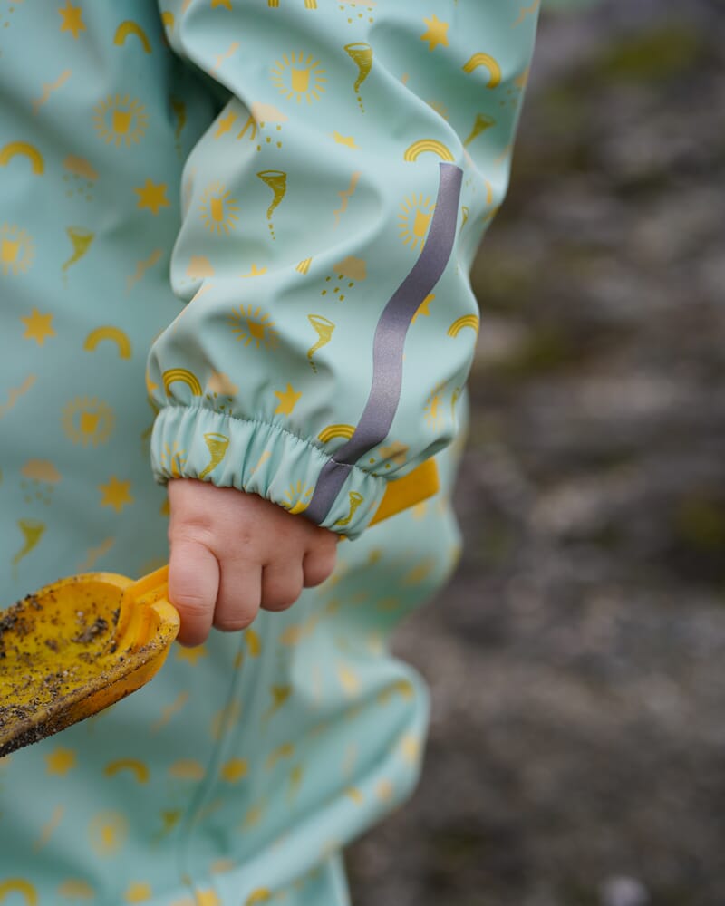 Babyregndress Dugg jane pistasj - Kattnakken - Rumpetroll