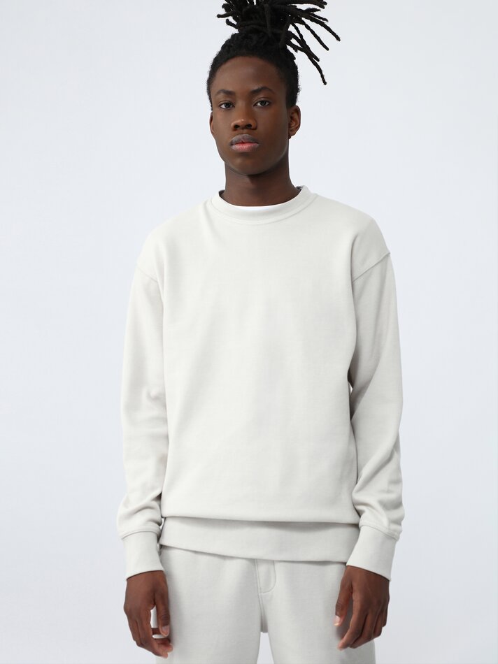 Moletom piqué básico - Off-white