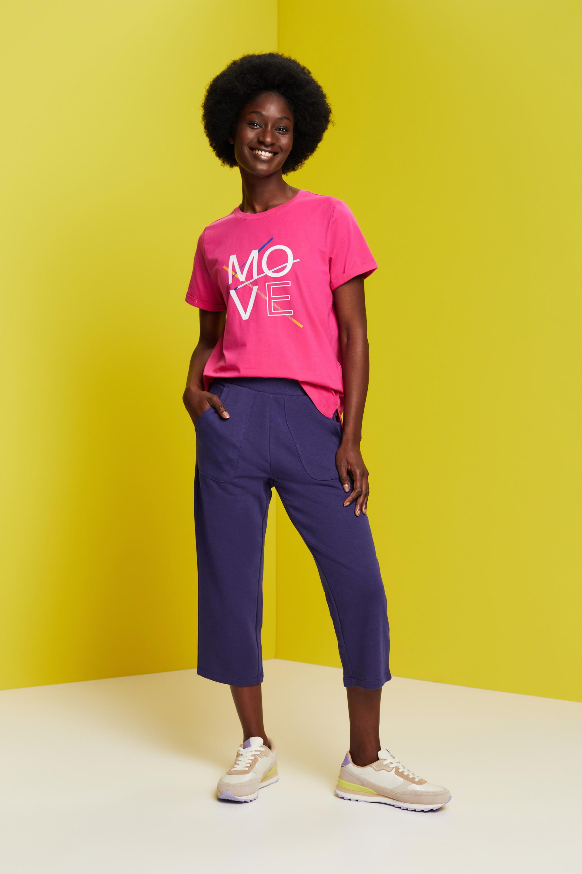T-shirt en coton d’allure sportive