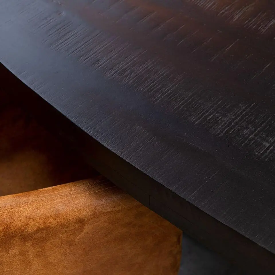 StarFurn - Ovale eettafel Denver - 240 cm - zwart