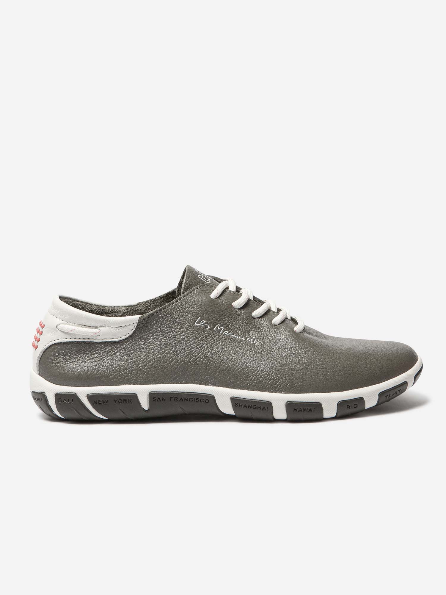 Tennis Femme Confort Cuir Kaki