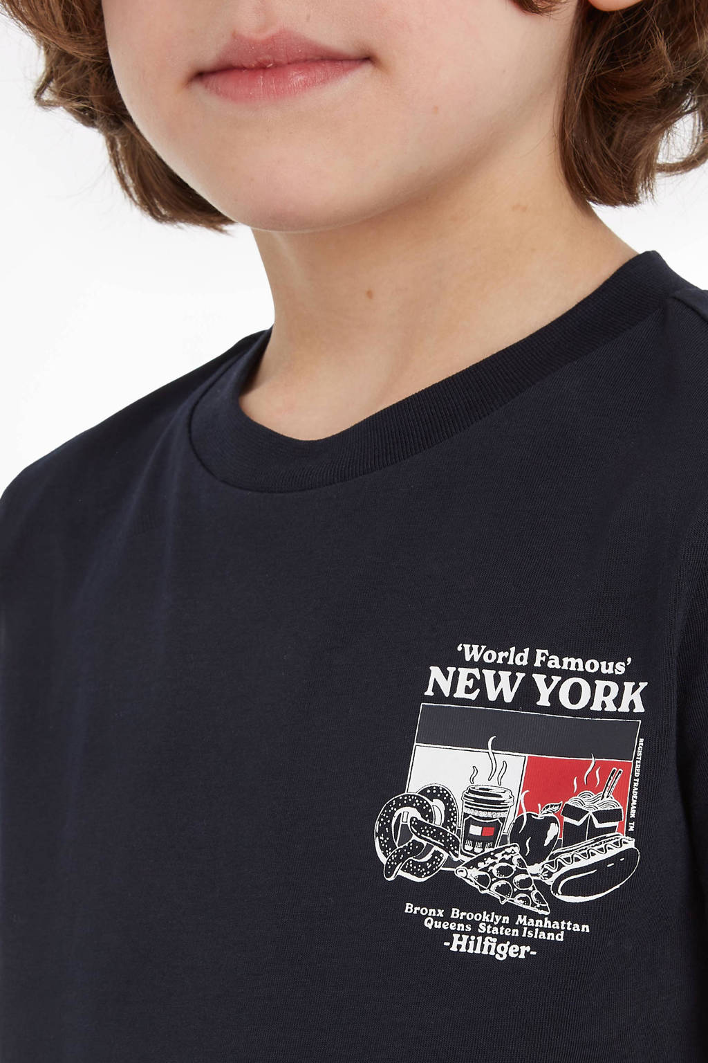 Tommy Hilfiger T-shirt FINEST met logo zwart