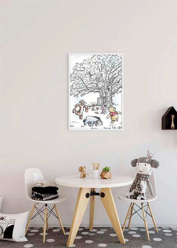 Komar Bild »Winnie the Pooh Playground« Disney 1 Stk. tlg. Wandbild zur Dekoration im Kinderzimmer - ohne Rahmen