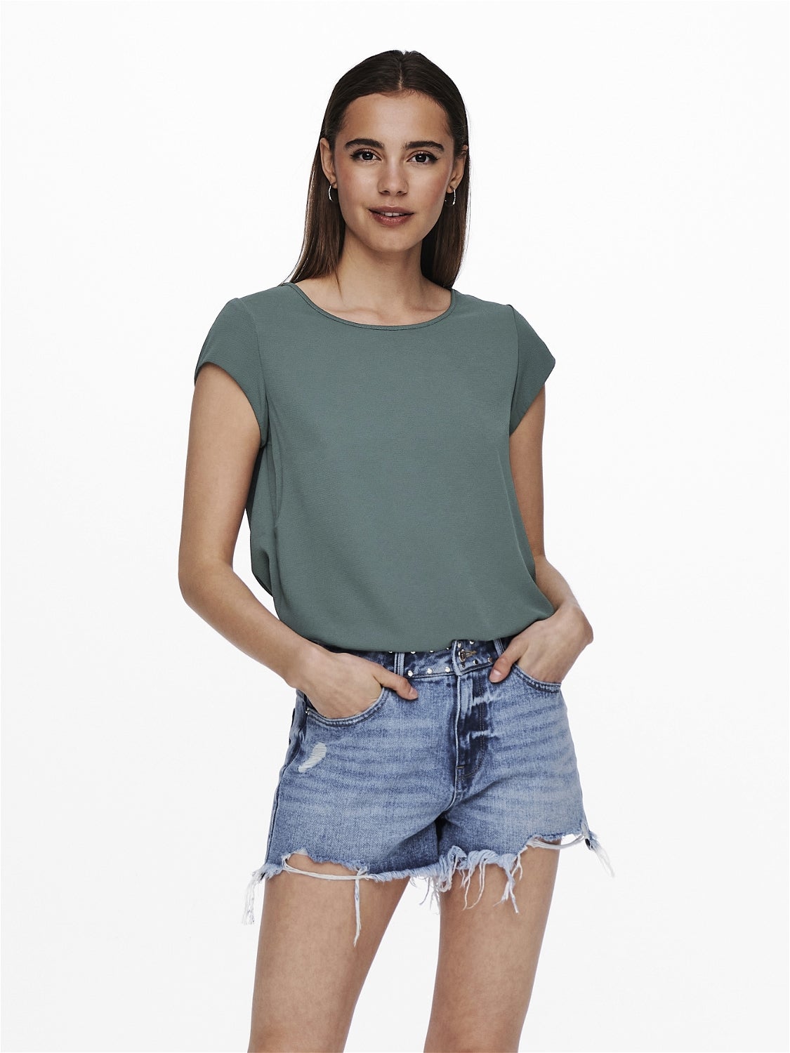 ONLVIC Top Balsam Green