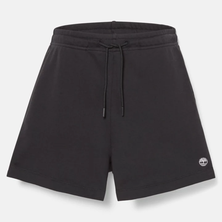 Short à envers bouclé pour femme en noir