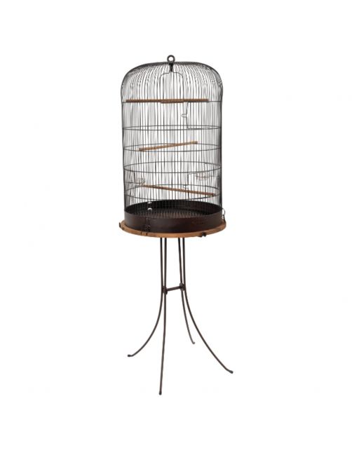Zolux Retro Vogelkooi Marthe - Vogelverblijven - 48x48x74 cm Bruin