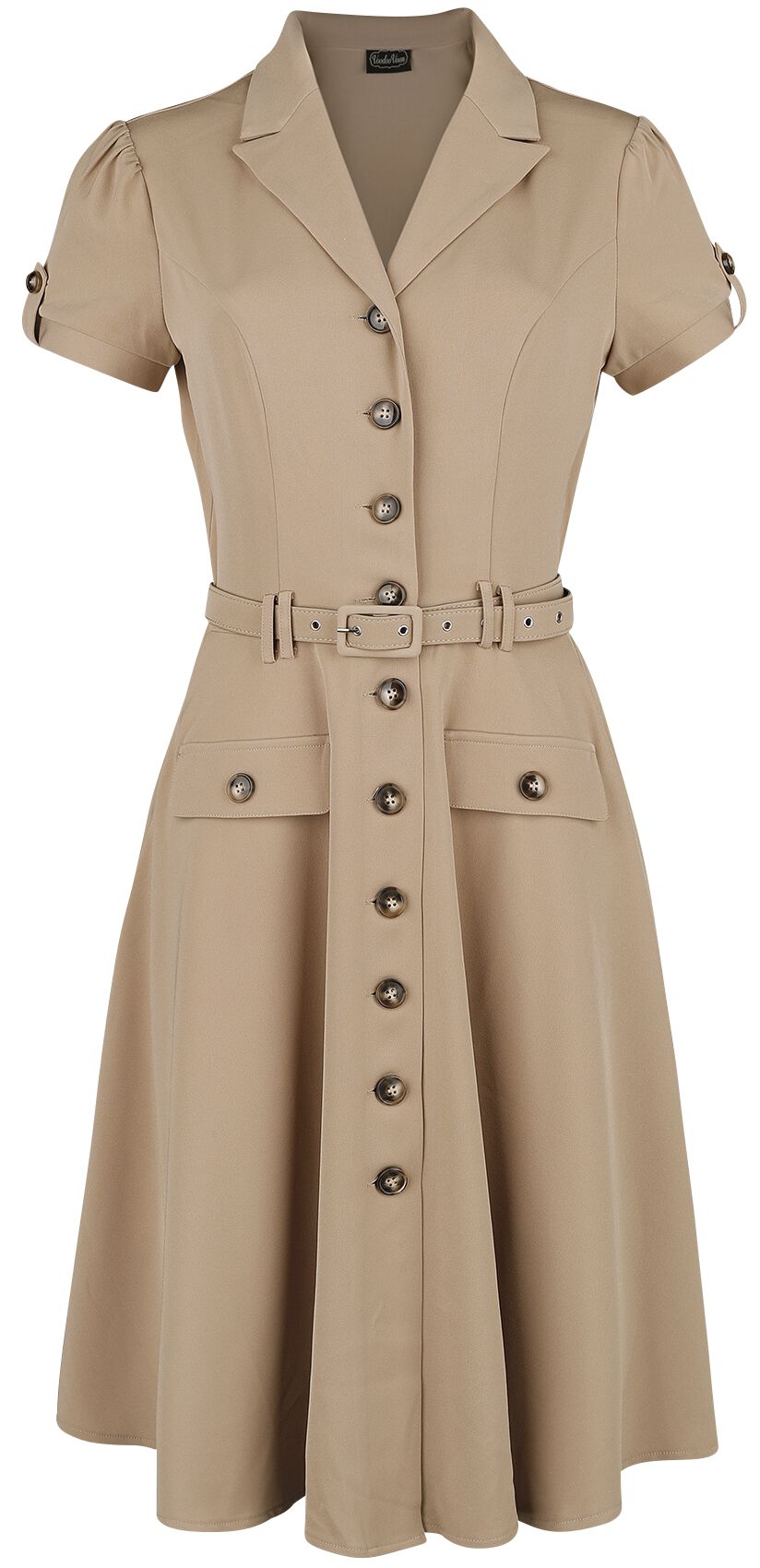 Robe Évasée Ida Safari | Voodoo Vixen Robe mi-longue