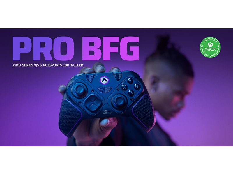PDP Controller Victrix Pro BFG Xbox Schwarz/Violett Kabelloser und kabelgebundener Controller