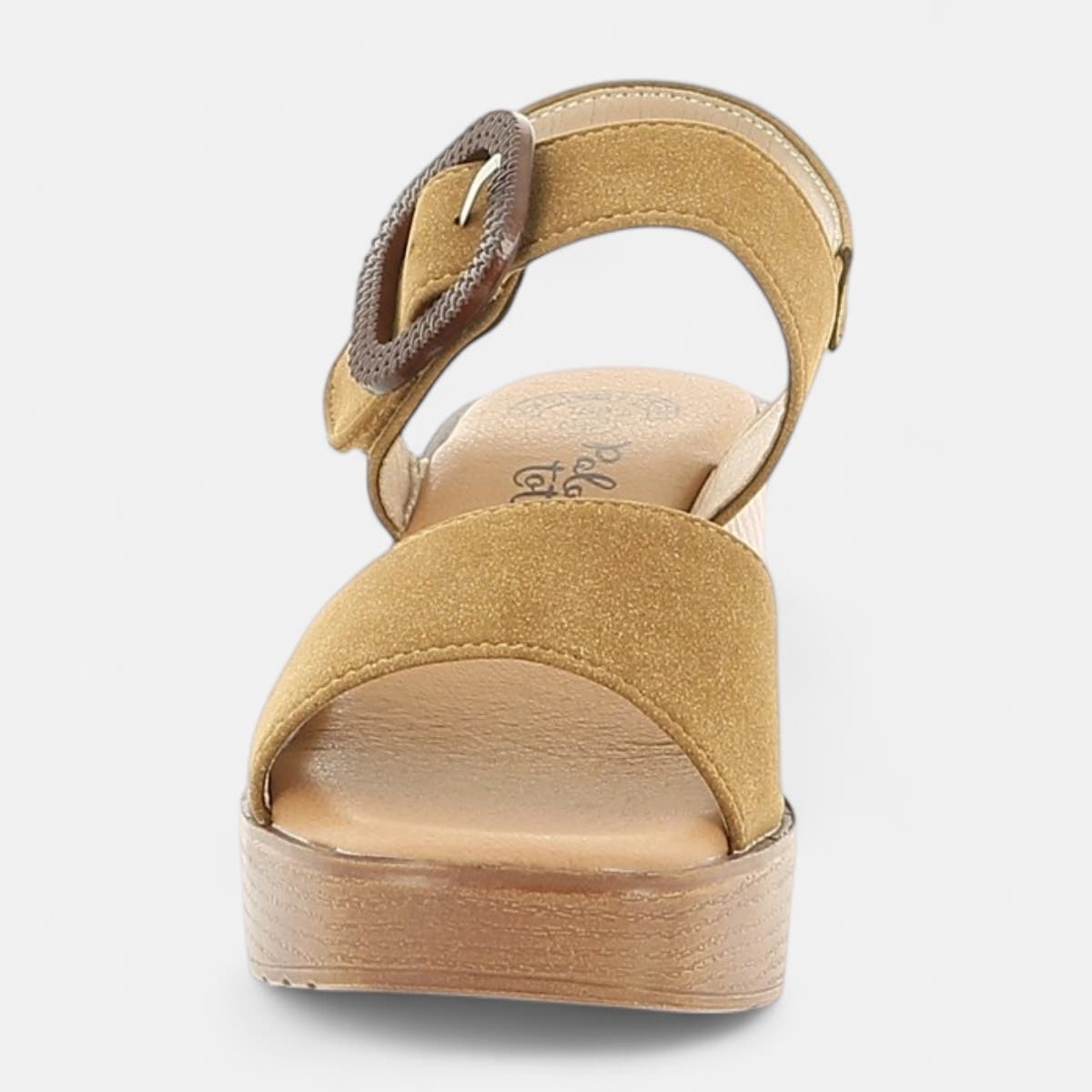 Nu-pieds à talon Femme camel
