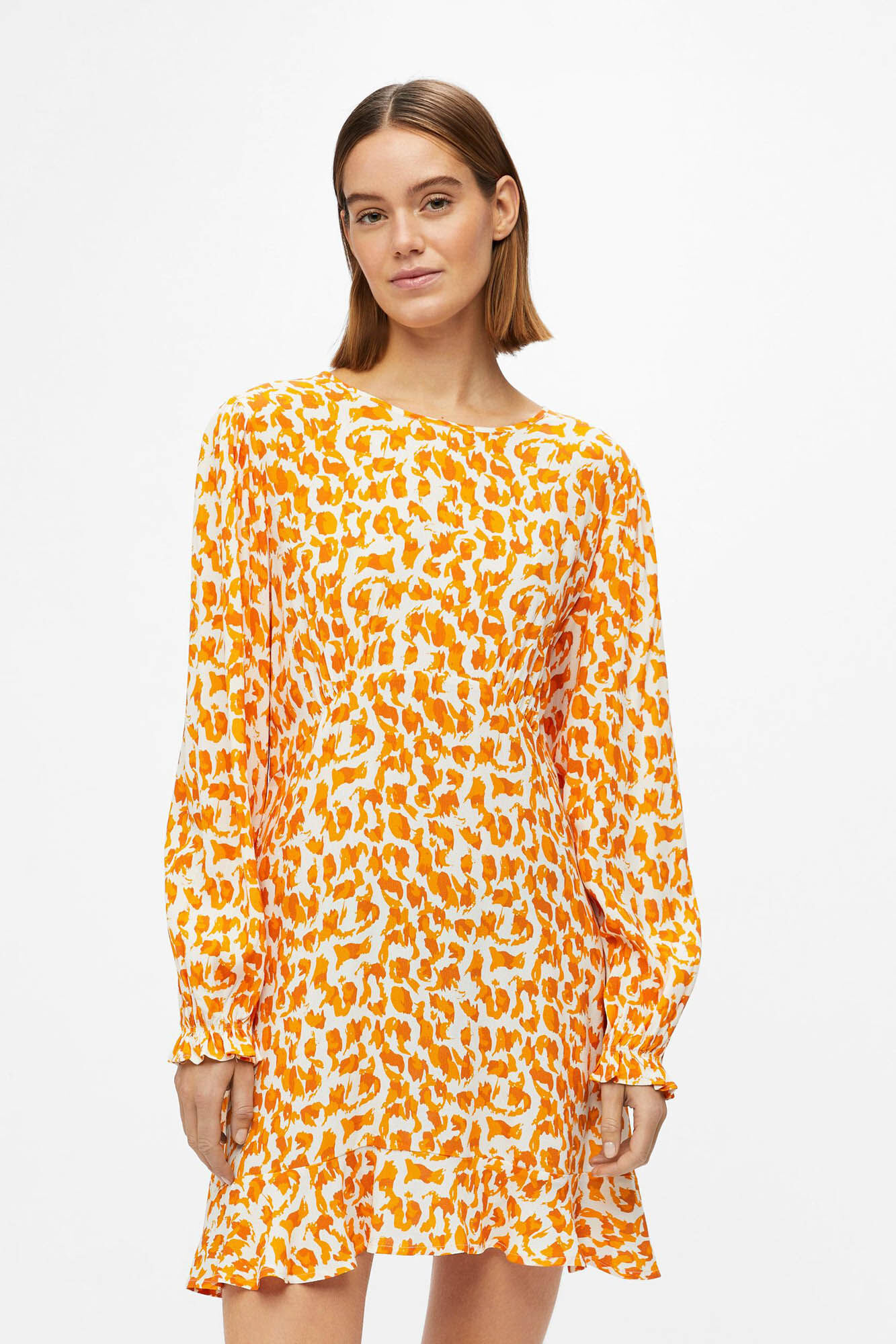 Vestido curto Ecovero - Laranja