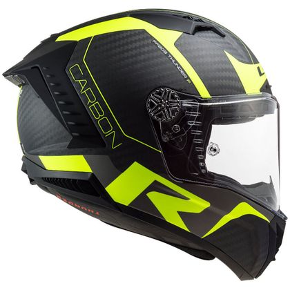 Casque LS2 FF805 THUNDER CARBON - RACING 1 MATT - Noir / Jaune