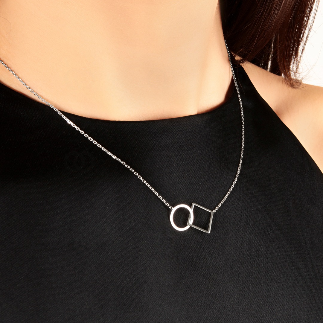 Collier mit Anhänger 925 Silber rhodiniert 42cm