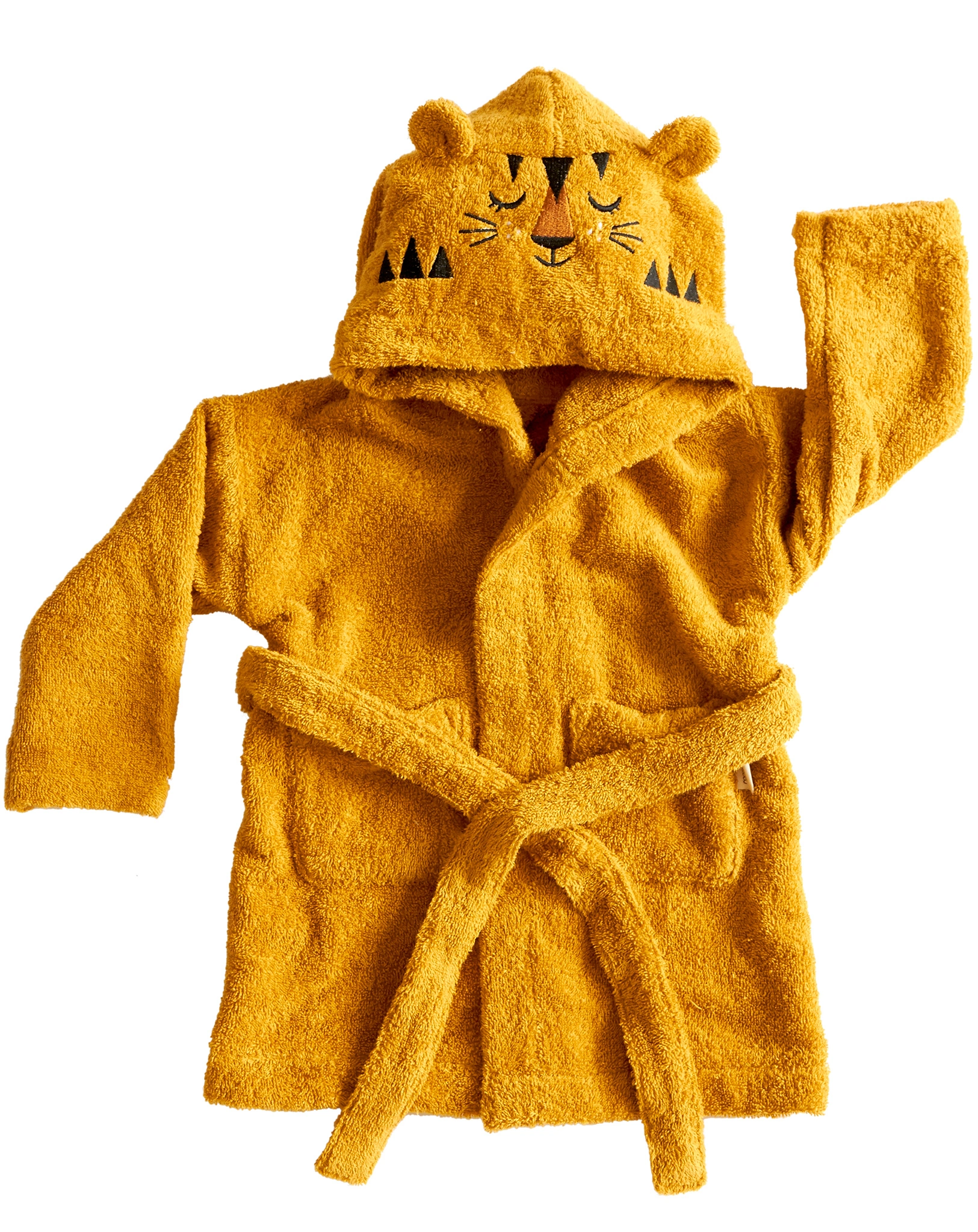 Bademantel TIGER in ochre