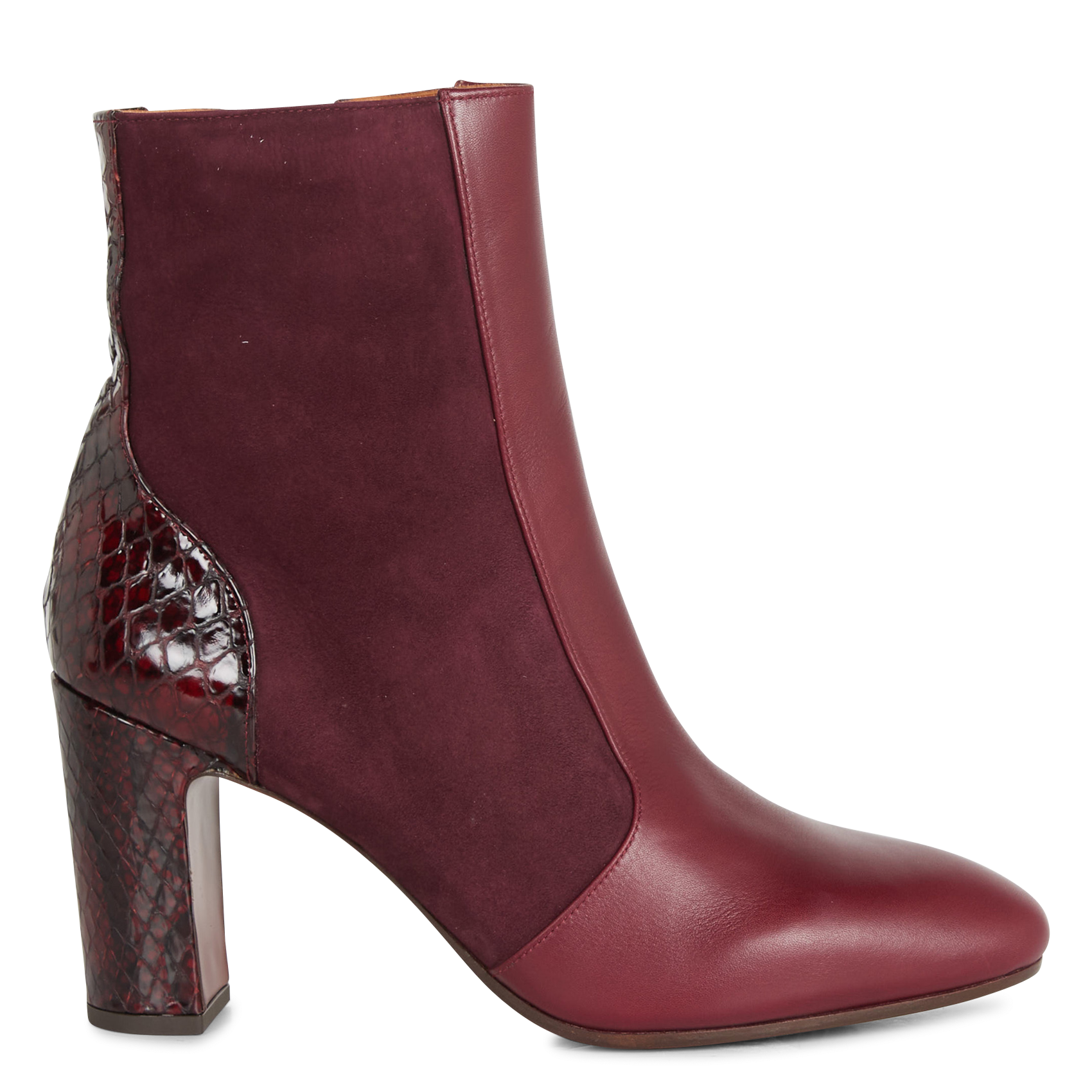 EDDI - Bottines aspect croco en cuir| Multicolore
