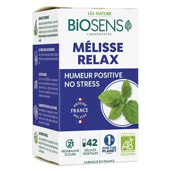 Biosens Erva-cidreira Relax Orgânica 42 cápsulas vegetais