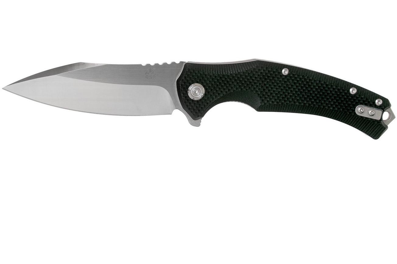 QSP Knife Snipe QS121-C Black G10 zakmes