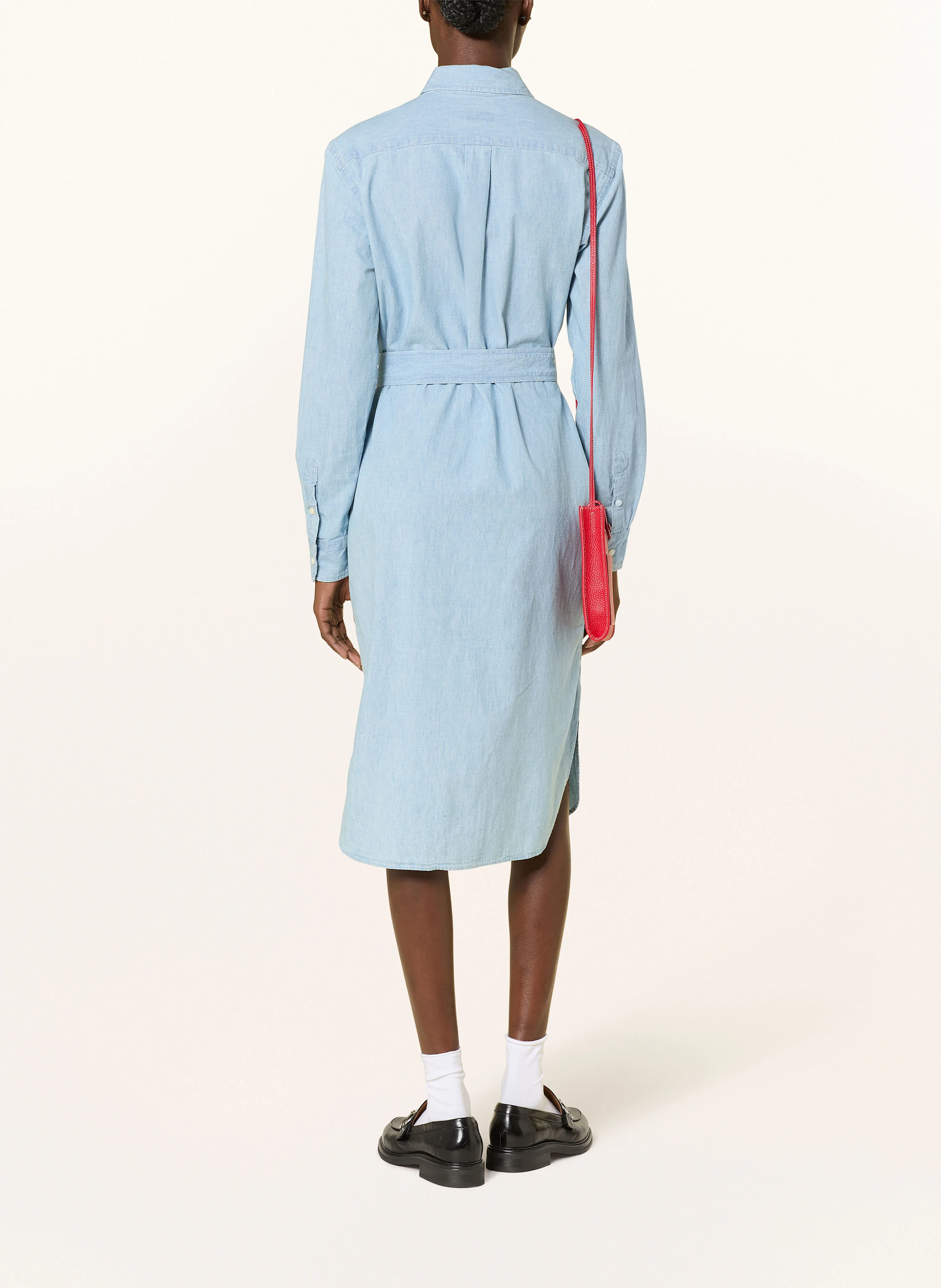 POLO RALPH LAUREN Hemdblusenkleid in Jeansoptik