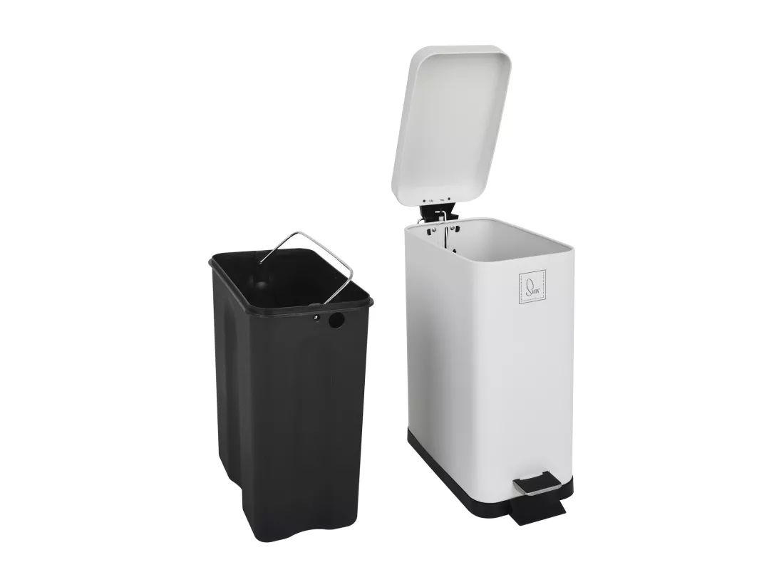 Poubelle à pédale 10l incl. seau intérieur Couvercle Softclose