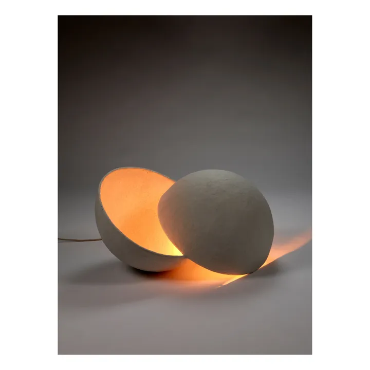 Serax Lampe Earth ronde en papier maché | Blanc