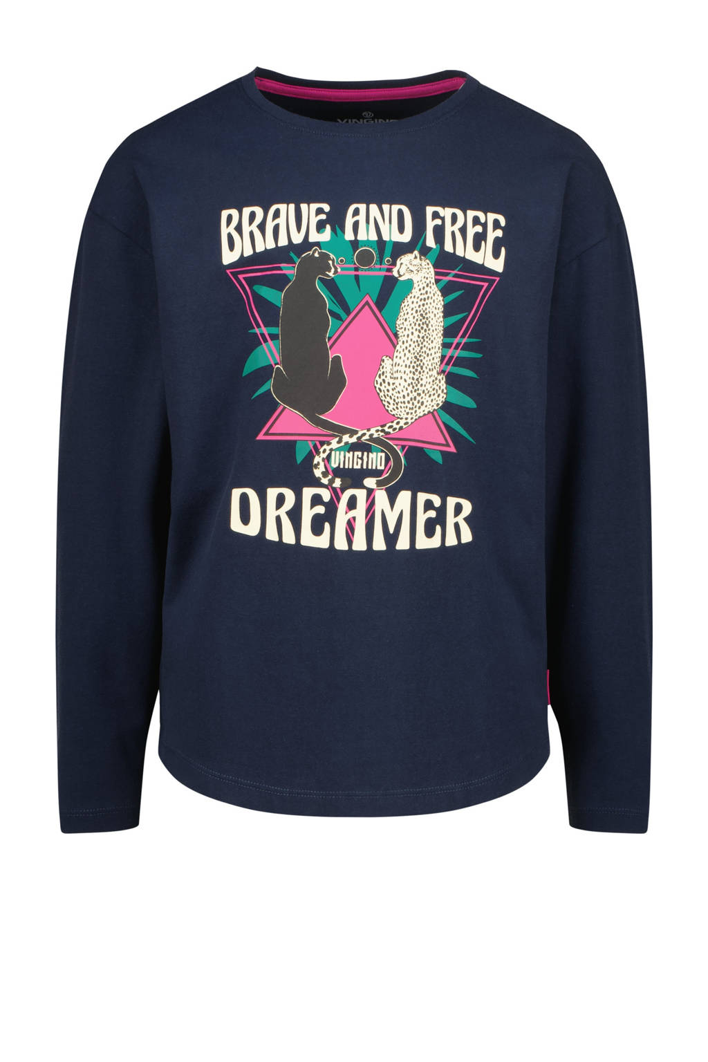 Vingino pyjama Wayra met printopdruk donkerblauw