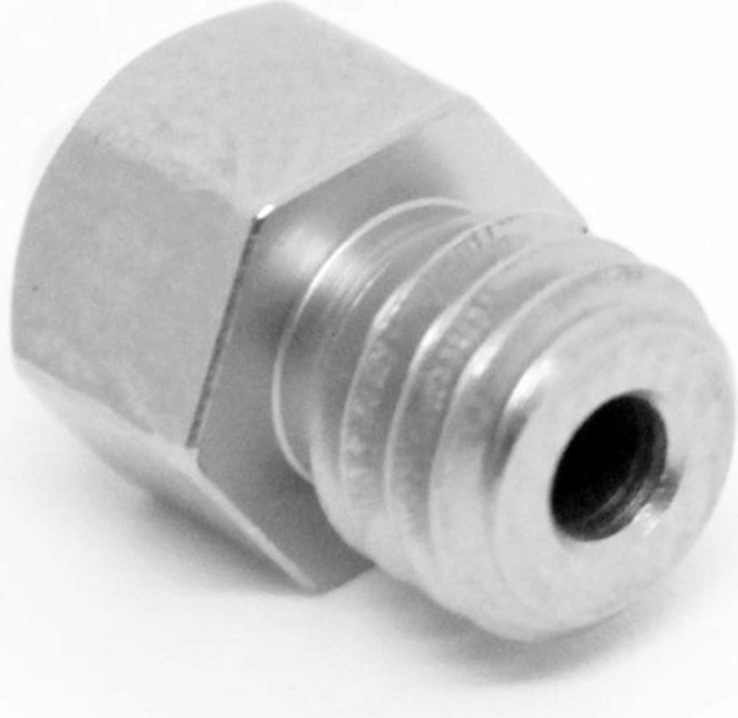 Micro-Swiss  Düse MK8 Stahl gehärtet, 0,4 mm    Gehärtete Stahldüse MK8 für viele 3D-Drucker