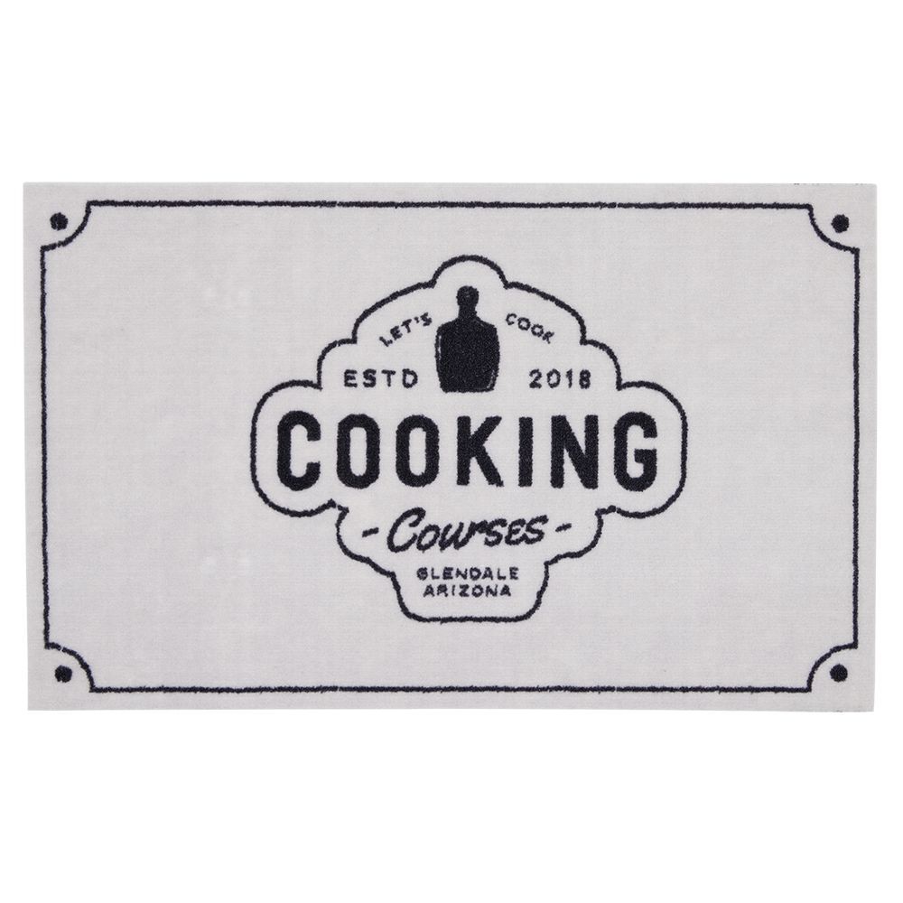 Tapis de cuisine antidérapant absorbant inscription Cooking 80x50cm