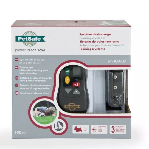 Coleira preta para treinamento de cães