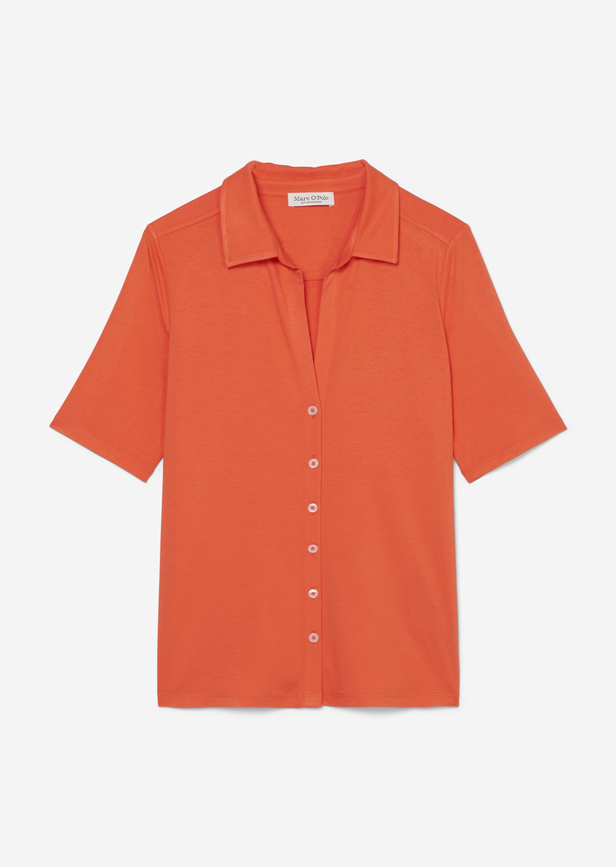 Kurzarm-Jerseybluse aus LENZING™ ECOVERO™