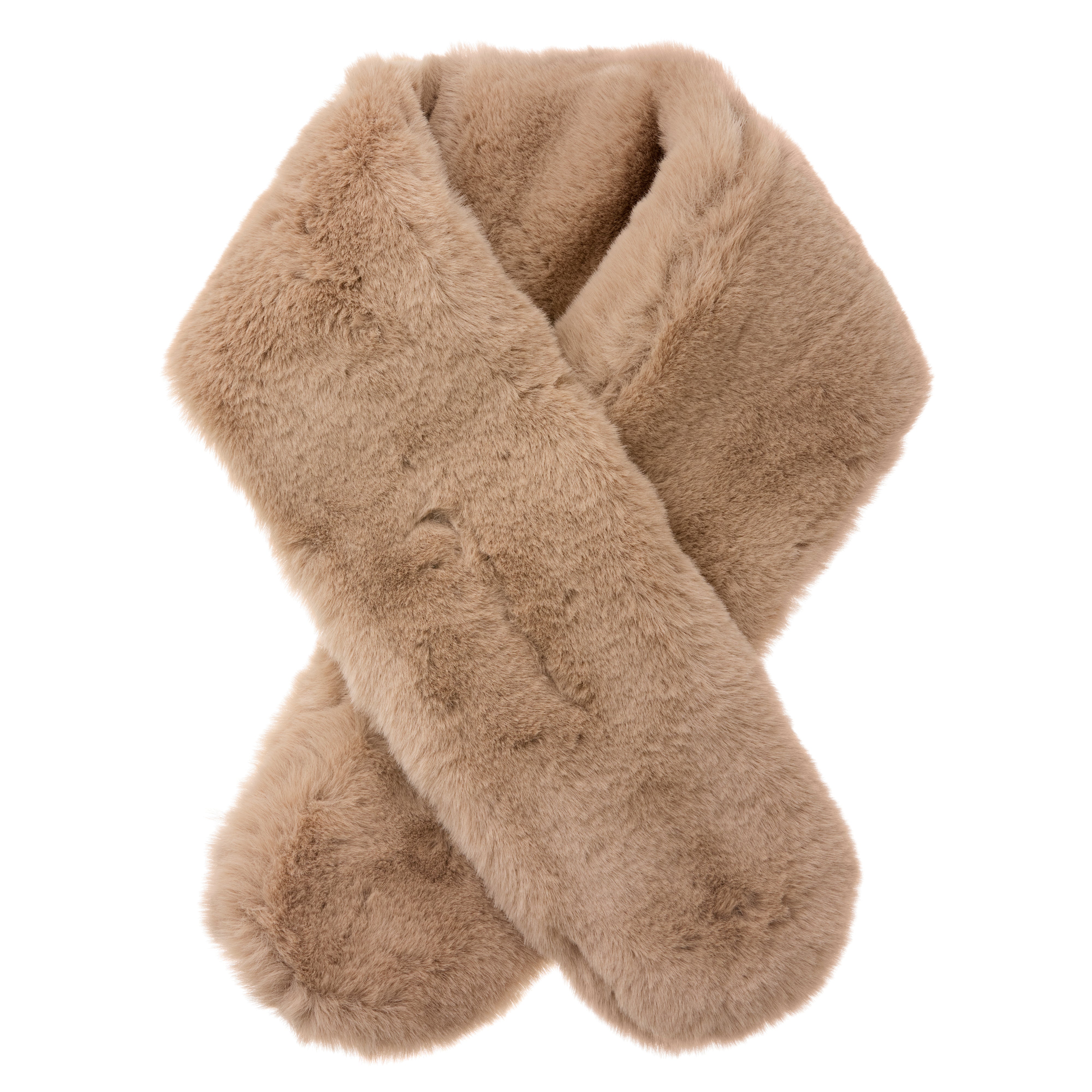 Bahne Accessories  Faux Fur tørklæde - beige