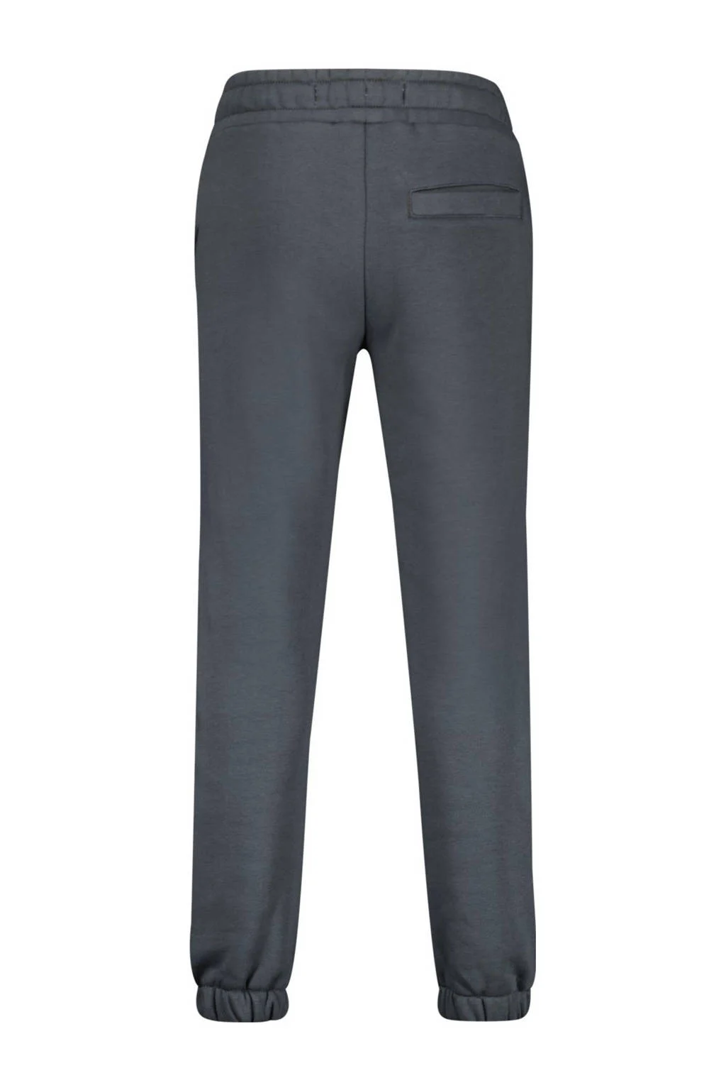 Vingino tapered fit joggingbroek Basic met printopdruk donkergrijs