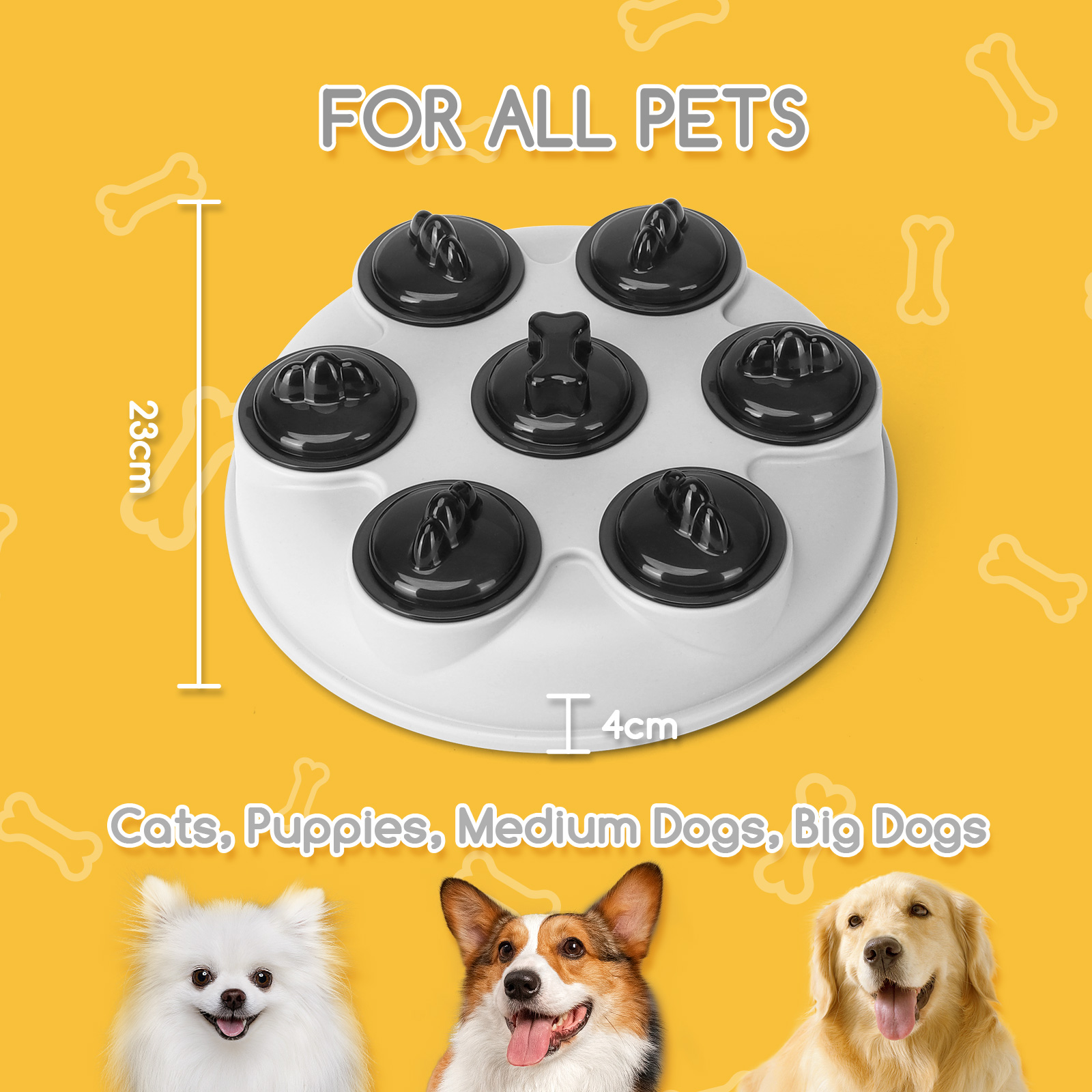 Brinquedos interativos Nobleza para cães de pequeno porte, dispensador de recompensas interativo, quebra-cabeça para cães