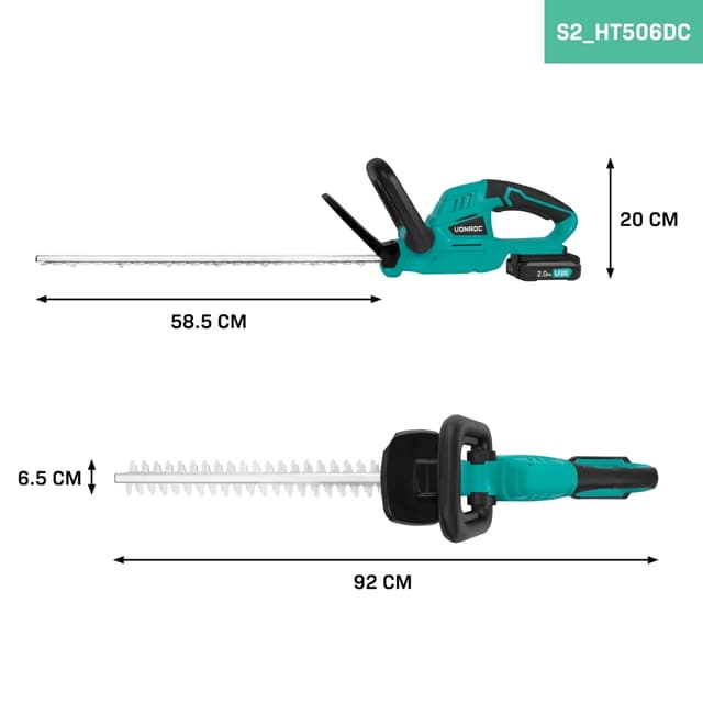 VONROC Hækkeklipper 20V