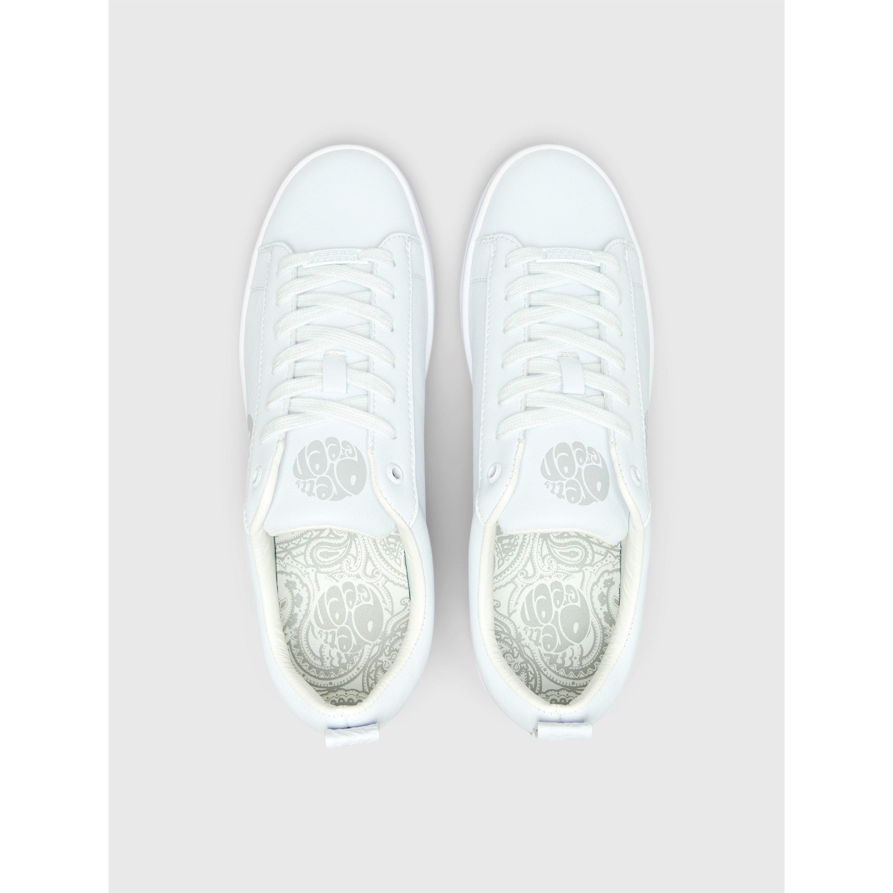 Pretty Green Blanco Low Trainers