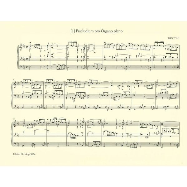 Breitkopf & Härtel Bach sämtliche Orgelwerke