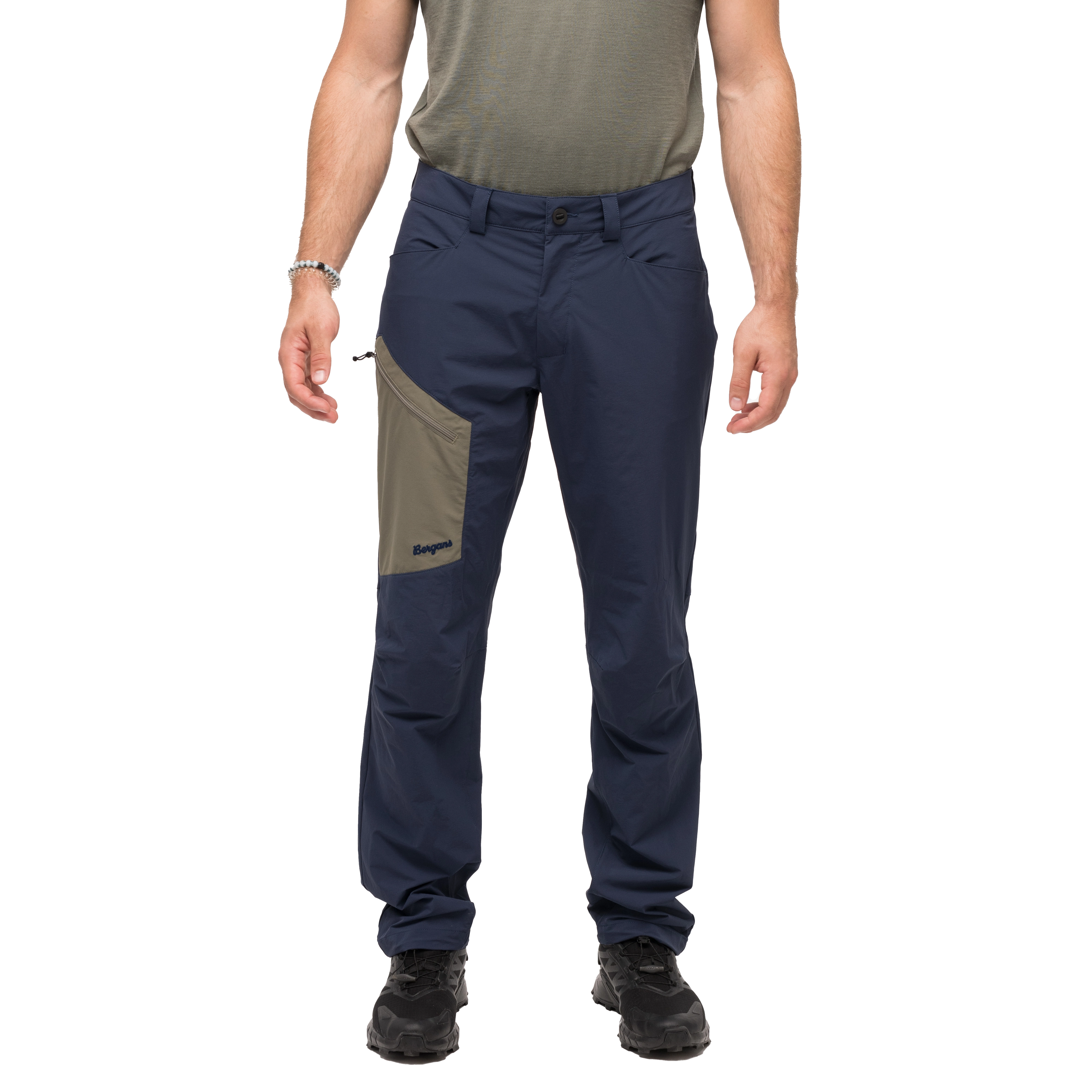 Vaagaa Light Softshell Pants Men Navy Blue / GreenMud