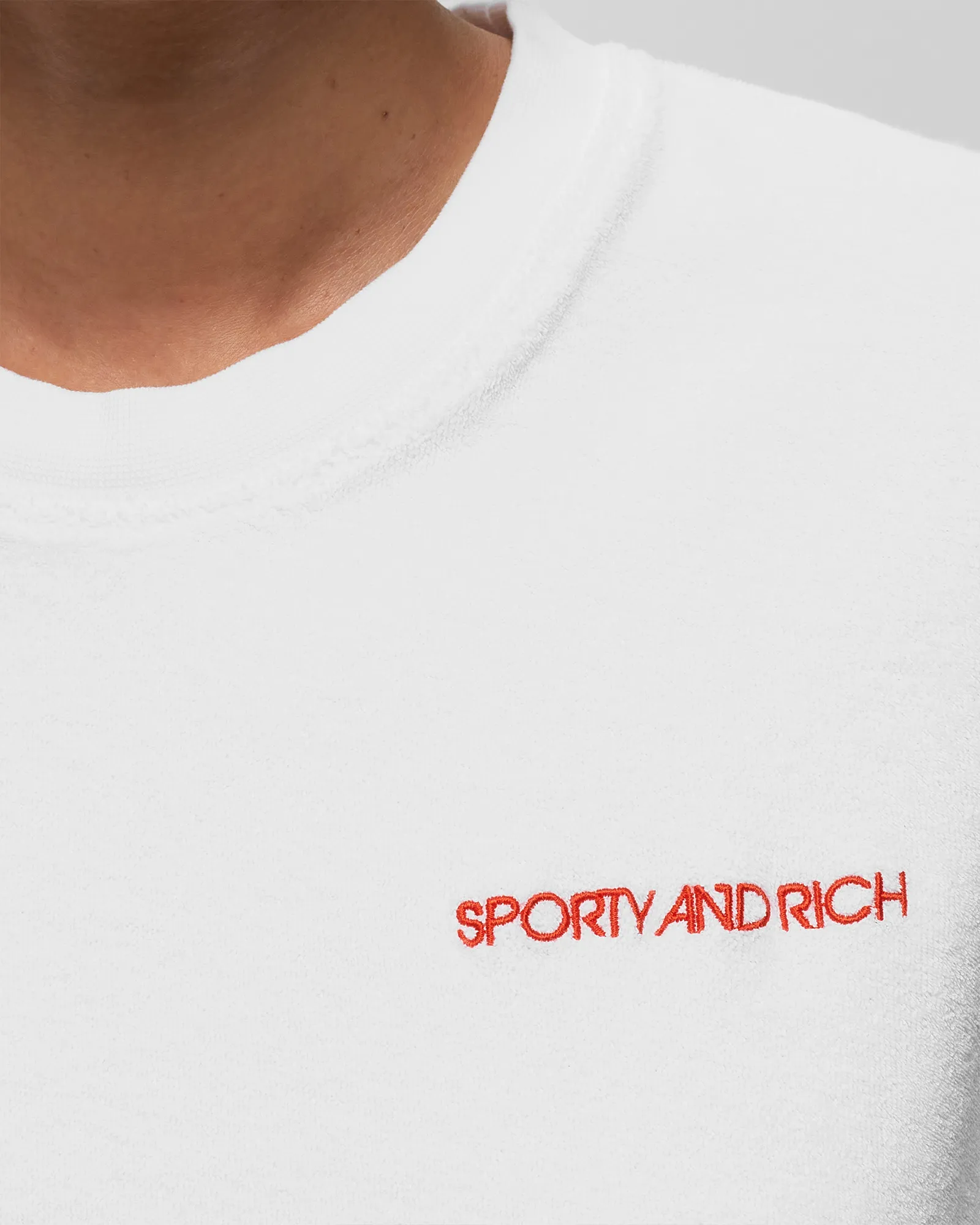 Sporty & Rich Disco Terry Cropped Tee