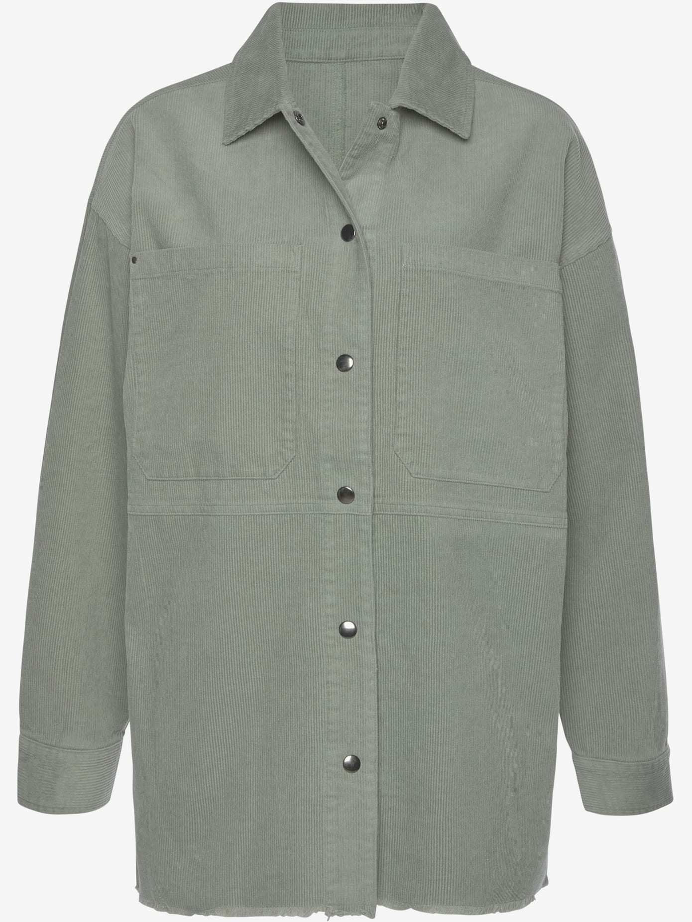 Veste en velours côtelé veste chemise avec col à revers