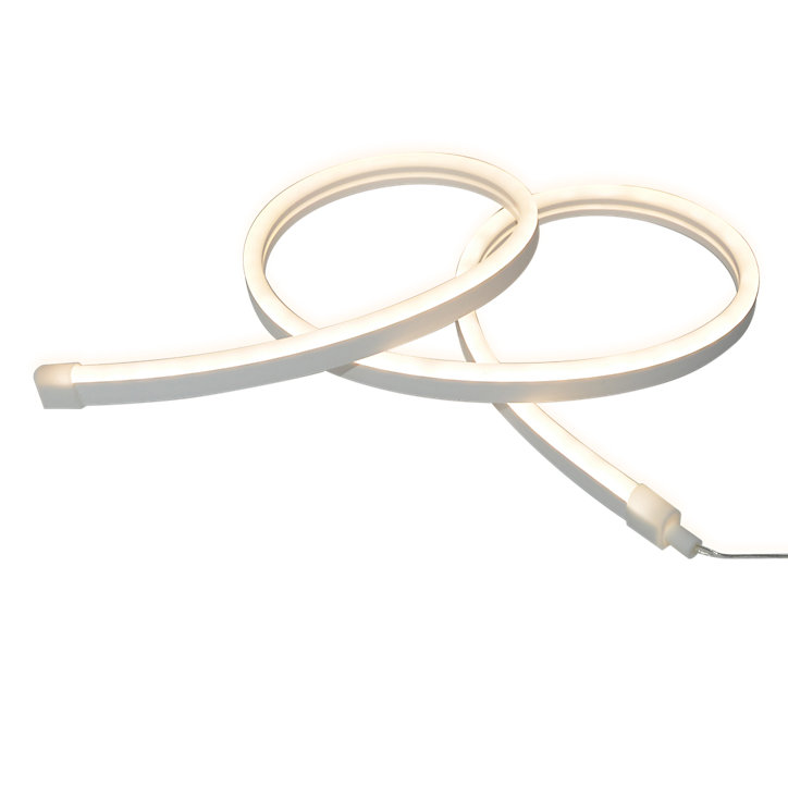 Ruban lumineux à piles Mendana LED intégrée blanc neutre IP20 150lm 5W L.100cm blanc GoodHome