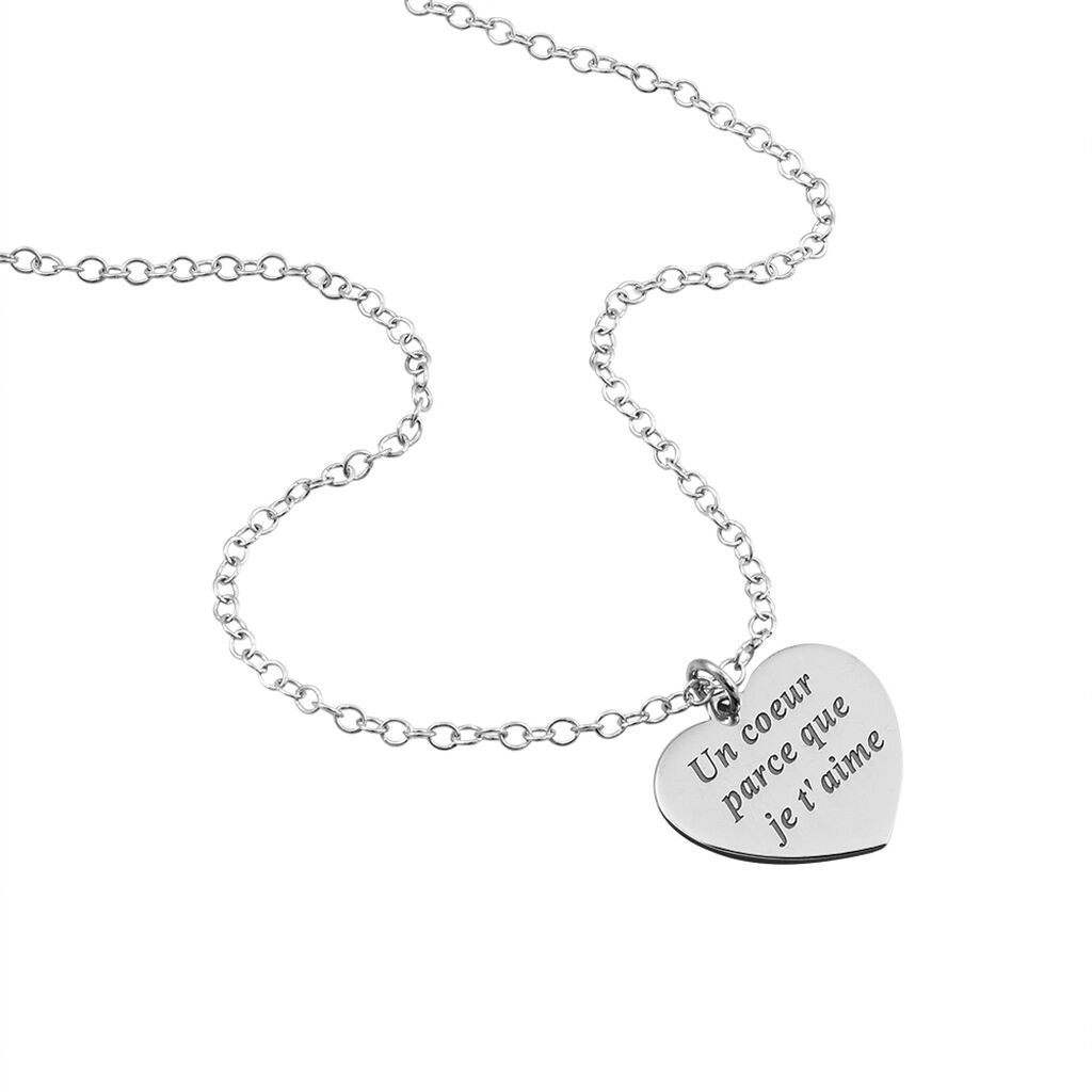 Collier Patie Argent Blanc