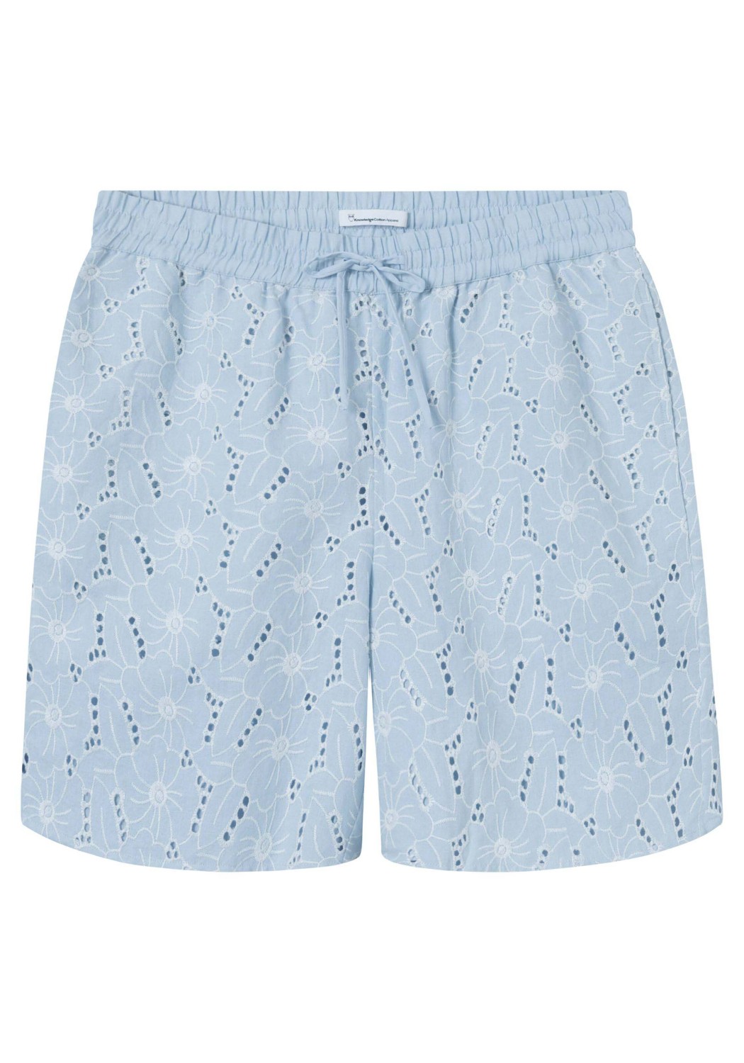 Knowledge Cotton Apparel Shorts Embroidery Anglaise Skyway