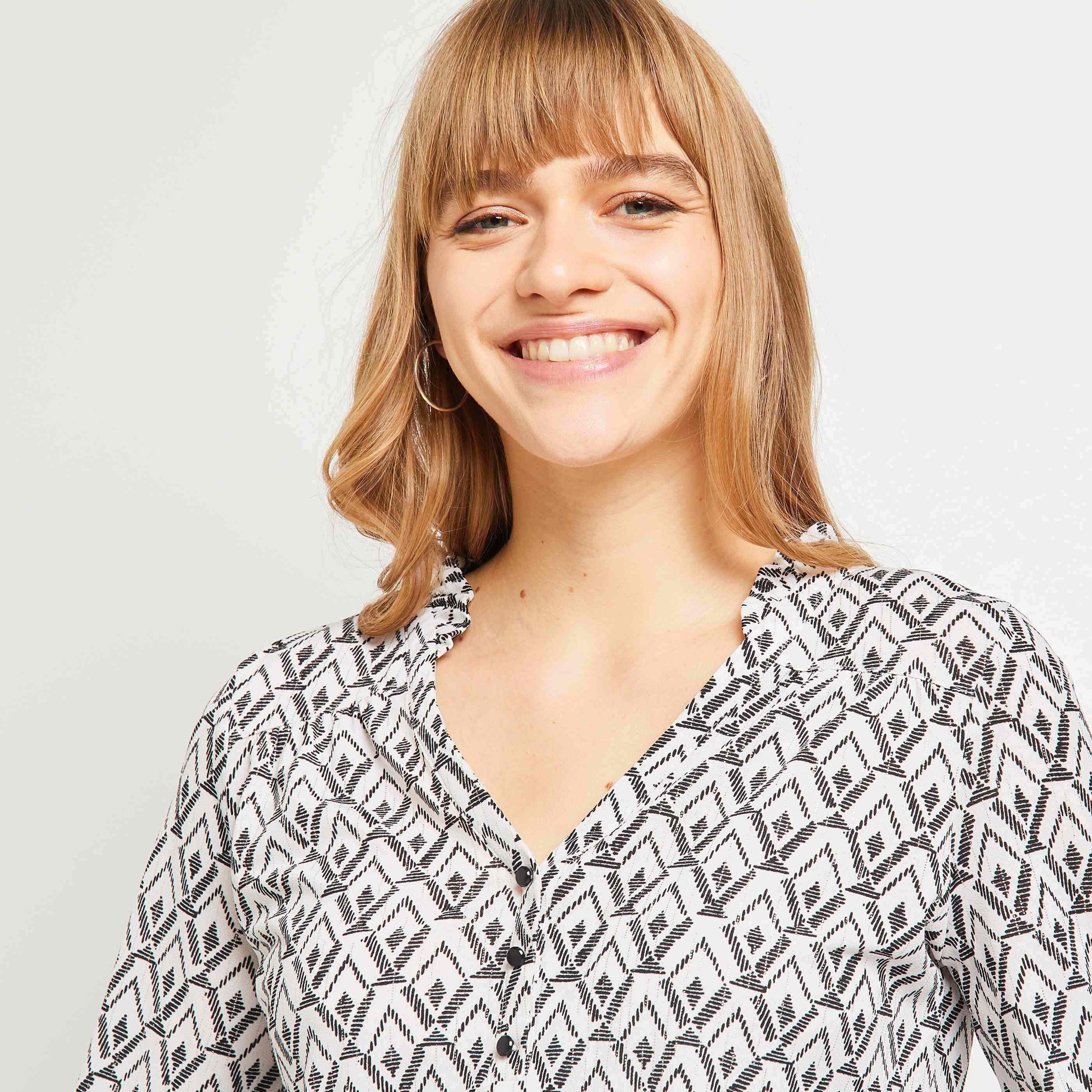 T-Shirt imprimé femme - ECRU