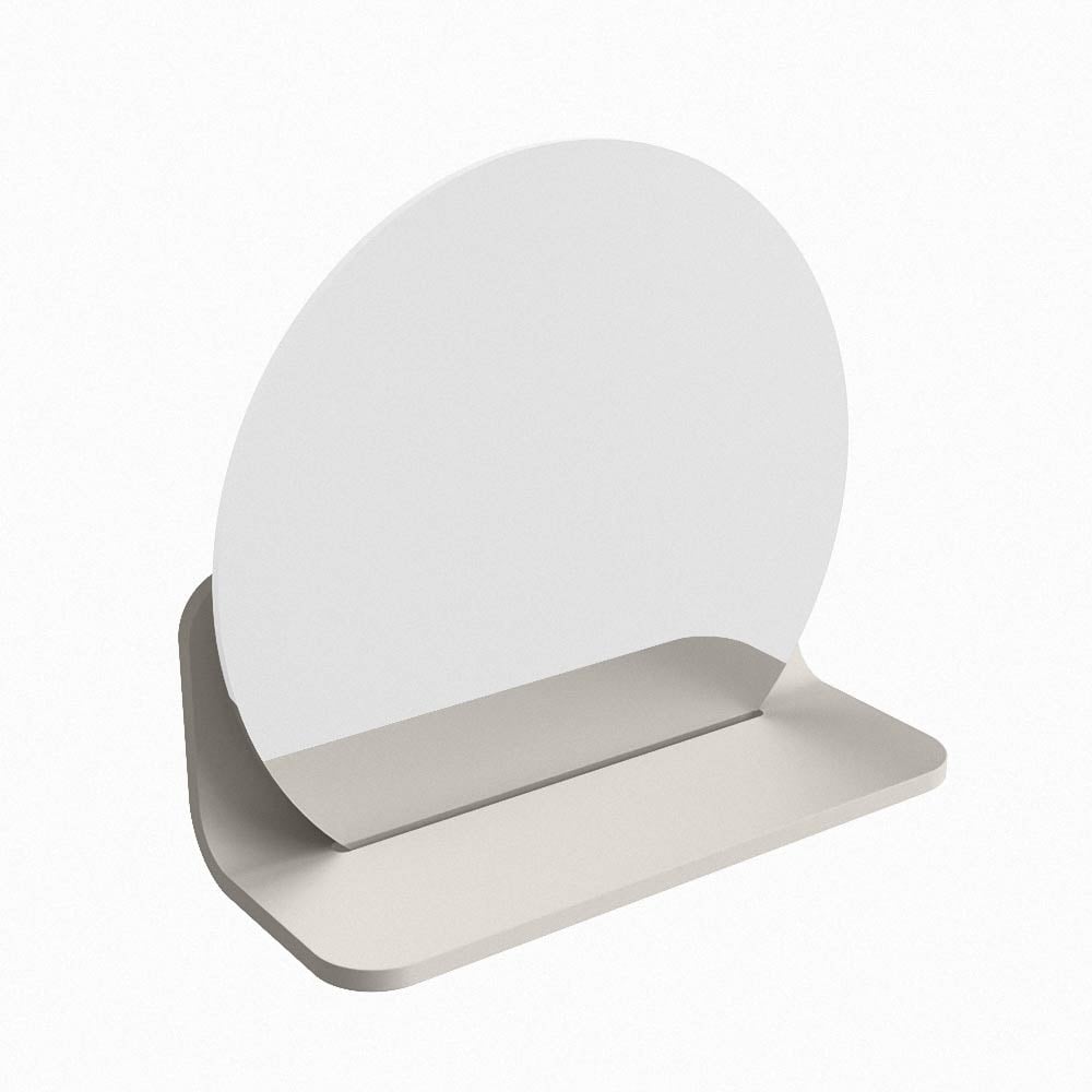 Mondiaz Spot spiegel rond Ø30cm met planchet linen