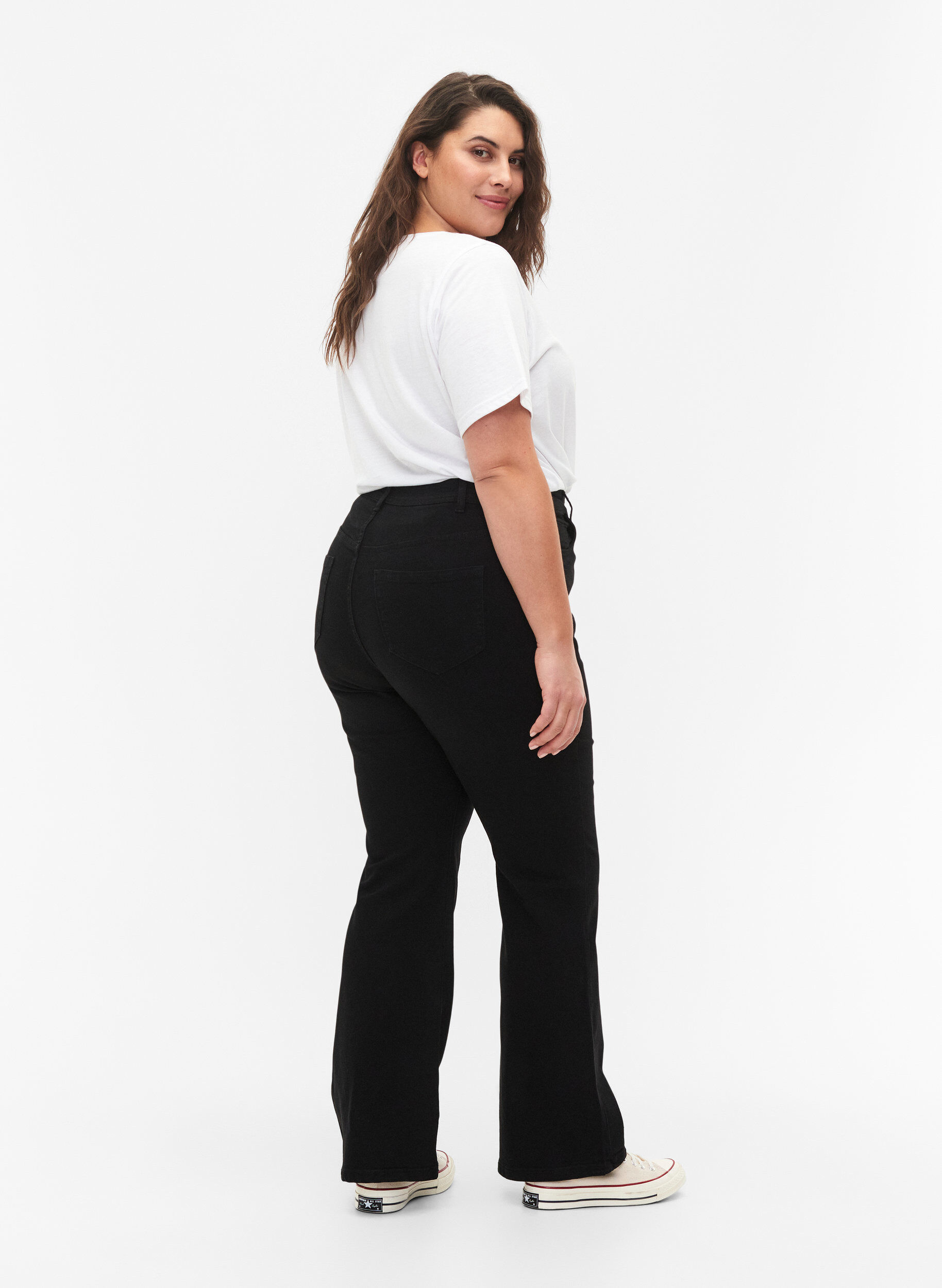 FLASH - Højtaljede jeans med bootcut