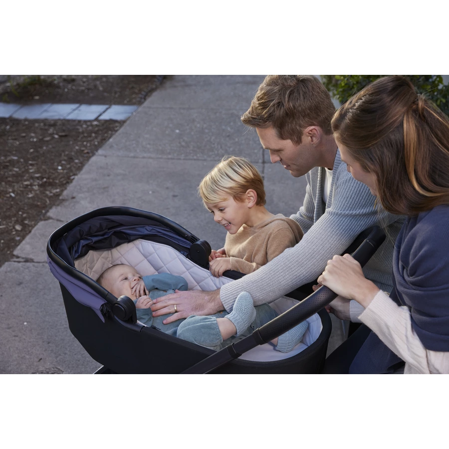 baby jogger Kinderwagen City Sights Rich Black inkl. Babywanne und Wetterschutz